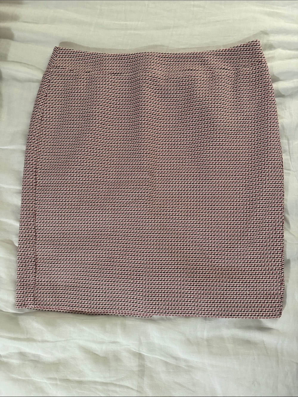 Ann Taylor factory Hoy Pink and Black Tweed Pencil Skirt